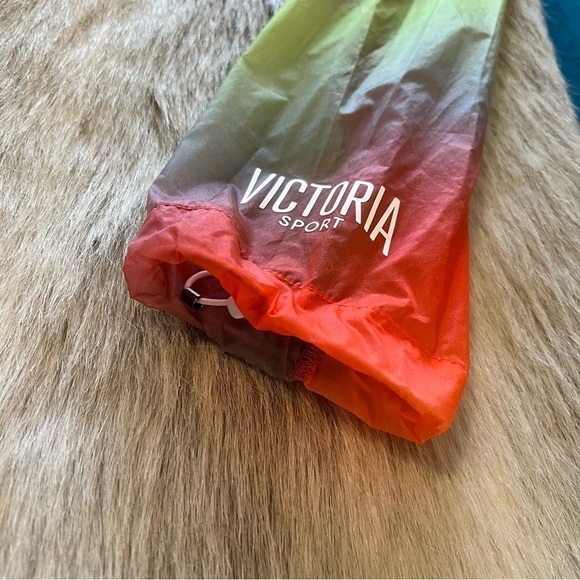 VICTORIA’S SECRET Victoria Sport XS Hoodie Windbreaker 1/2 Zip Orange Hombre - Picture 12 of 12